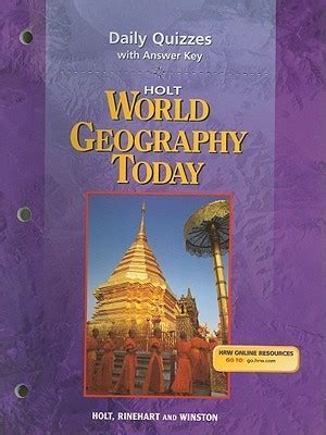Libraries near you WorldCat. . Holt world geography today answer key pdf